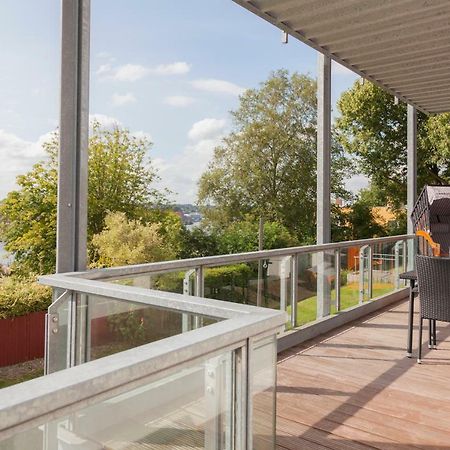 Stadtvilla Mit Hafenpanorama Flensburg Exterior foto